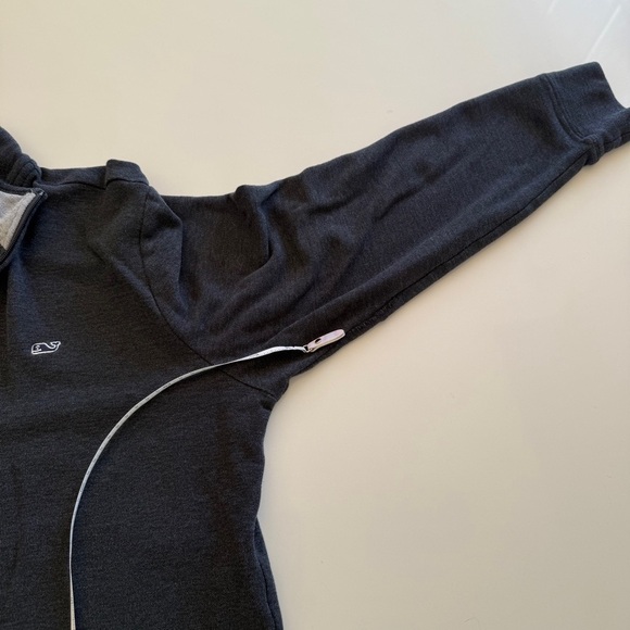 Vineyard Vines-Saltwater Quarter Zip-Navy-Classic-Business-Casual-Golf-Office-M - Picture 9 of 12